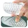 Nuevo pad frontal de dos colores antideslizante para la palma del pie, anti-rozaduras, absorbente de impactos, tamaño medio, GEL autoadhesivo, suave y cómodo, para zapatos de tacón alto, pad para la parte delantera del pie