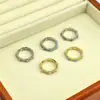 Anillo de Metal con Microincrustaciones de Cobre para el Dedo Índice, Anillo de Moda Exagerado con Color de Aceite Goteando, Personalidad, Comercio Exterior Europeo y Americano
