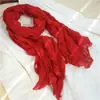Nuevo Pañuelo de Algodón y Lino 2026 para Mujer, Bufanda de Seda Artística de Color Sólido Delgada de Verano, Bufanda de Cuello Versátil Fruncida, Chal de Protección Solar para Viaje
