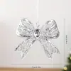 Árvore de Natal floco de neve cena de fantasia decorações de feriado acrílico transparente gradiente presente rena pingente gota d'água
