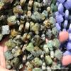 Joyería al por mayor 12*12mm semiacabado trébol de cuatro hojas piedra natural cristal ágata ágata púrpura cuentas sueltas pulsera