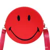 Bolso de hombro de silicona con cara sonriente simple y lindo estilo coreano ins para mujer, bolso cruzado de gran capacidad, bolsa para estudiante y adulto