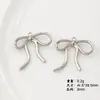 [blanco k plata brillante] aleación arco nuevo nicho DIY colgante joyería para la oreja collar pulsera material con cuentas