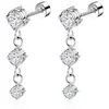 Amazon Comercio Exterior Conjunto de Pendientes de Circonita de Diseño Versátil de Gama Alta Joyería para Orejas de Fiesta Regalos al por Mayor para Mujeres