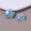 Sereia Ab Céu Estrelado Colorido Concha de Imitação Glitter Estrela de Cinco Pontas Patch Brincos Grampo de Cabelo Capa de Celular Acessórios para Joias DIY