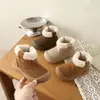 Botas de nieve cálidas y aislantes con forro de forro polar para niños, nueva colección otoño/invierno 2026, unisex, casuales, versátiles y antideslizantes