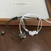 Pulseira Borboleta de Desenho Animado Mais Vendida Preto e Branco Versátil Nicho Doce Borboleta Trançada Feita à Mão Pulseira para Casal Melhor Amigo