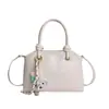 Bolsa Pequena Quadrada Texturizada Estilo Japonês e Coreano para Mulheres 2026 Nova Bolsa de Ombro Transversal de Nicho Estilo Creme Bolsa Feminina Fofa