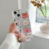 Funda protectora con espejo para iPhone 14, Pro Max Trend 11, funda con dibujos animados para Apple 12 Pro.