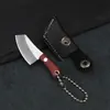 Faca expressa pequena de ponta de dedo faca de cozinha pingente de chaveiro personalidade criativa corrente de carro anel de chaveiro brinquedo masculino
