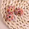 16mm Tecido Pequeno Contas de Buraco Grande Estilo Chanel DIY Colar Artesanal Contas Soltas Pulseira Contas Espaçadoras Acessórios para Corrente de Celular