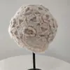 Chapéu de crochê tridimensional de mohair outono e inverno quente chapéu de flor grande multicolorido crochê à mão camada única outono e inverno