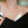 Colar de asas de ouro vintage antigo médio nicho luz luxo elegante corrente de clavícula moda acessórios de colar de sentido de alta qualidade