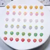 Accesorios de Arte de Uñas de Fruta de Fresa de Dibujos Animados Coloridos de Dos Tonos Simulados, Decoraciones de Uñas Lindas Tridimensionales, Accesorios Hechos a Mano para DIY