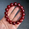 India Sándalo Rojo Hoja Pequeña Pulsera de Cuentas Barril Estrella Dorada Completa Sándalo Tipo Antiguo Pulsera de 108 Cuentas para Hombres y Mujeres Juguete Cultural de Madera Cuentas Budistas