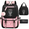 Nuevo Conjunto de Tres Piezas de Merchandising del Grupo Stray Kids: Mochila a Juego, Bolso Escolar para Estudiantes, Lonchera y Estuche para Lápices para Hombres y Mujeres
