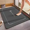 Alfombrilla Absorbente Moderna Minimalista de Tierra de Diatomeas para Baño de Casa, Entrada, Antideslizante, Resistente a la Suciedad y de Fácil Cuidado