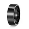 Moda Europea y Americana Transfronteriza Estilo Minimalista Acero Inoxidable Joyería para Parejas Anillo Liso de 4 mm, 6 mm, 8 mm Set de Accesorios para Manos