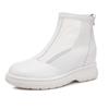 Botas de red de verano al por mayor para mujer, malla transpirable, cuero fino, botas estilo Martin, malla hueca, moda casual, botas antideslizantes