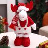 2024 Productos Nuevos Transfronterizos Navidad Telescópica Tejida Serie Roja Muñeca Ventana Accesorios de Decoración Suministros a Juego