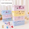 Caja de Almacenamiento Plegable de Escritorio Estilo Japonés Contenedor de Bolígrafos Mini para Niña Estudiante Corazón de Niña Organizador Mini Cesta de Almacenamiento de Papelería de Dibujos Animados