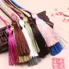 Cuerda Larga de 134 cm con Borla Doble de Poliéster para Cinturón, Accesorios de Ropa, Correa para Cortina, Clavo Colgante, Borla de Seda de Hielo
