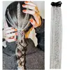 Corrente de Cabelo com Franja Prateada Europeia e Americana Transfronteiriça Extensão de Peruca Corrente de Cabelo Headwear Corrente de Cabeça Presilha Bb