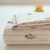 Nuevas Sábanas de Gasa Doble Capa Engrosada Individual Grado A para Maternidad e Infancia Juego de Tres Piezas para Cama Individual de Dormitorio Funda de Almohada