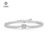 Set de Plata S925 Cubo de Rubik de Moissanita Pulsera Venta Caliente Transfronteriza Amazon Pulsera de Pareja Fuente