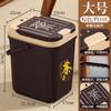 Cubo de Té Separación Seco y Húmedo Cubo de Basura Gran Capacidad Cubo para Residuos de Té Cubo de Drenaje de Plástico Transparente Cubo para Té Kung Fu Debajo de la Mesa