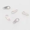 Pieza de Conexión de Acero Inoxidable Pulido 304 Transfronteriza, Pieza Ovalada de Doble Agujero, Pieza de Conexión para Cadena de Cola de Collar, Accesorios de Joyería DIY