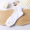 Calcetines de hombre con letras de colores sólidos, calcetines blancos cortos, calcetines bajos deportivos FL, calcetines casuales, calcetines náuticos, calcetines de marca de moda.