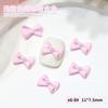 Nuevo Rosa Rosa Aleación Lazo Joyería para Uñas Arte de Uñas Pintura Escarchada Polvo Ligero Lazo Perla DIY Taladro de Uñas