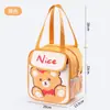 Bolsa de Mano Lonchera para Jardín de Infancia Estudiante Dibujos Animados Bolsa Lonchera Papel de Aluminio Engrosada Linda Bolso de Mano para Lonchera Infantil