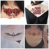 Tatuaje Adhesivo de Brazo de Flor Impermeable Femenino Larga Duración Sexy Clavícula Pecho Popular Flor de Pecho Realista Imagen Grande Tatuaje Social