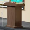 Púlpito de Palestra, Púlpito de Sala de Aula, Balcão de Boas-Vindas Simples de Madeira, Balcão de Atendimento Móvel para Aulas de Treinamento, Balcão de Apresentador
