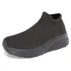Zapatos tipo calcetín de punto de estilo nuevo para otoño e invierno, Zapatos de malla sin cordones, Zapatos deportivos para pareja, Zapatos casuales de lana con suela gruesa para hombre