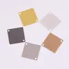 Pendientes Colgantes de Cobre Geométricos Cuadriláteros Sólidos Multicolor Electrochapados de Doble Agujero de 15 mm Ecológicos