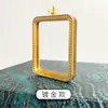Caja Gawa Caja de Pintura Thangka Chapada en Oro No se Desvanece y se Puede Abrir y Cerrar Cubierta Protectora de Almacenamiento Caja Negra Arte de Cobre Cobre