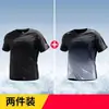 2025 Nuevo Estilo Estilo Perezoso Camiseta de Manga Corta para Hombre Verano Delgado Top Deportivo Transpirable para Correr Top de Fitness de Media Manga
