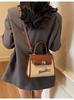 Bolso Casual Estilo Coreano Transfronterizo para Mujer Nuevo Modelo 2026 Bolso de Hombro de Alta Gama Tipo Kelly Bolso Pequeño Cuadrado Versátil Cruzado