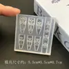 Molde de Silicona para Uñas con Cadena Gótica 3D Estereoscópico Accesorios para Uñas Portátiles DIY Molde