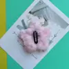 Grampo de Cabelo Estrela de Pelúcia Infantil Grampo de Cabelo Estrela Colorida para Meninas Não Bater Outono e Inverno Presilha para Franja de Menina Presilha Lateral