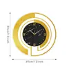Reloj Moderno Sencillo de Lujo Ligero Más Vendido Transfronterizo Mármol Creativo Decoración del Hogar Reloj de Pared Sala de Estar Gama Alta Silencioso
