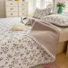 2026 Novo Modelo Classe A Cobertor de Cama de Fio Fofo Tipo Nuvem Renda Colcha de Verão Conjunto de Colcha de Quatro Peças [Fornecido pela Exibição do Comprador]