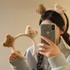 Diadema de Oso Lindo para la Parte Superior Alta del Cráneo para Mujer Estilo Nuevo 2025 Diadema para el Cabello Pinzas para el Cabello para Lavarse la Cara y Presentar el Cabello Pinzas para el Cabello para Otoño e Invierno Accesorios para el Cabello para Niños