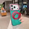 Funda de teléfono adecuada para iPhone 18 Pro con soporte giratorio de dos colores, succión magnética para Apple 17A, mate 16, cubierta anticaídas de alta calidad