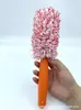 Cepillo para llantas de mango largo de microfibra suministros de lavado de autos belleza herramienta limpieza cepillo de llantas de felpa lavado de autos belleza