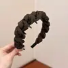Diadema Ancha Trenzada Estilo Tong Liya para Mujer, Adecuada para Uso Diario, Añade un Toque de Lujo, Se Puede Usar para Lavarse la Cara y Sujetar el Cabello