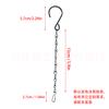 Cadena en forma de 8 para maceta colgante cadena colgante de metal cadena para colgar plantas en maceta de jardinería tres grupos cadena colgante para jaula de pájaros comedero para pájaros cadena de hierro